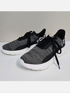 🌿 FCUK Men's Grey Woven Sneakers, Size 9.5 ~ EUC